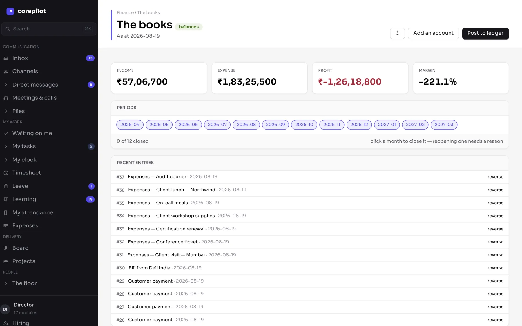 The general ledger